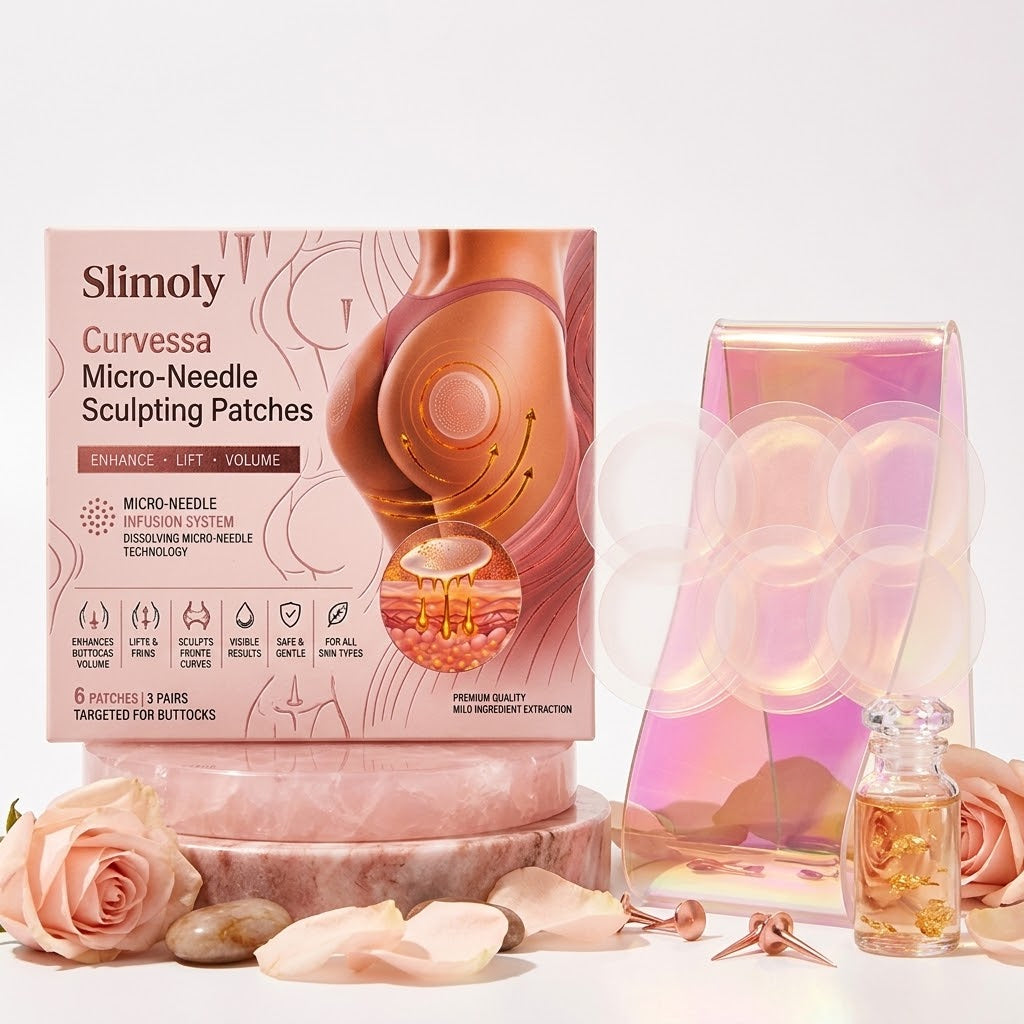 🍑⬆️ BOGO Slimoly Micro-Needle Sculpting Patches – Fuller, Firmer Curves 💖
