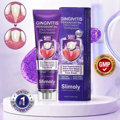 🦷【BOGO】Slimoly Bee Venom Toothpaste for Bleeding Gums & Periodontal Care👨‍⚕️